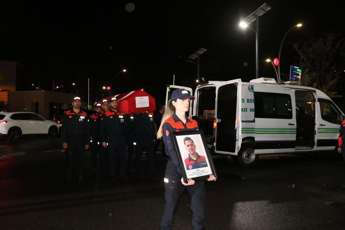 AFAD Personeli Özkan İçin Tören Düzenlendi