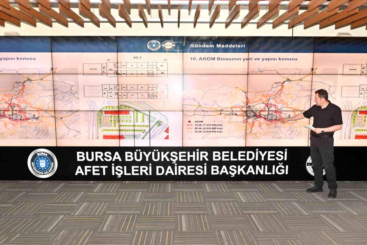 Bursa’nın afet planı AKOM’da masaya yatırıldı