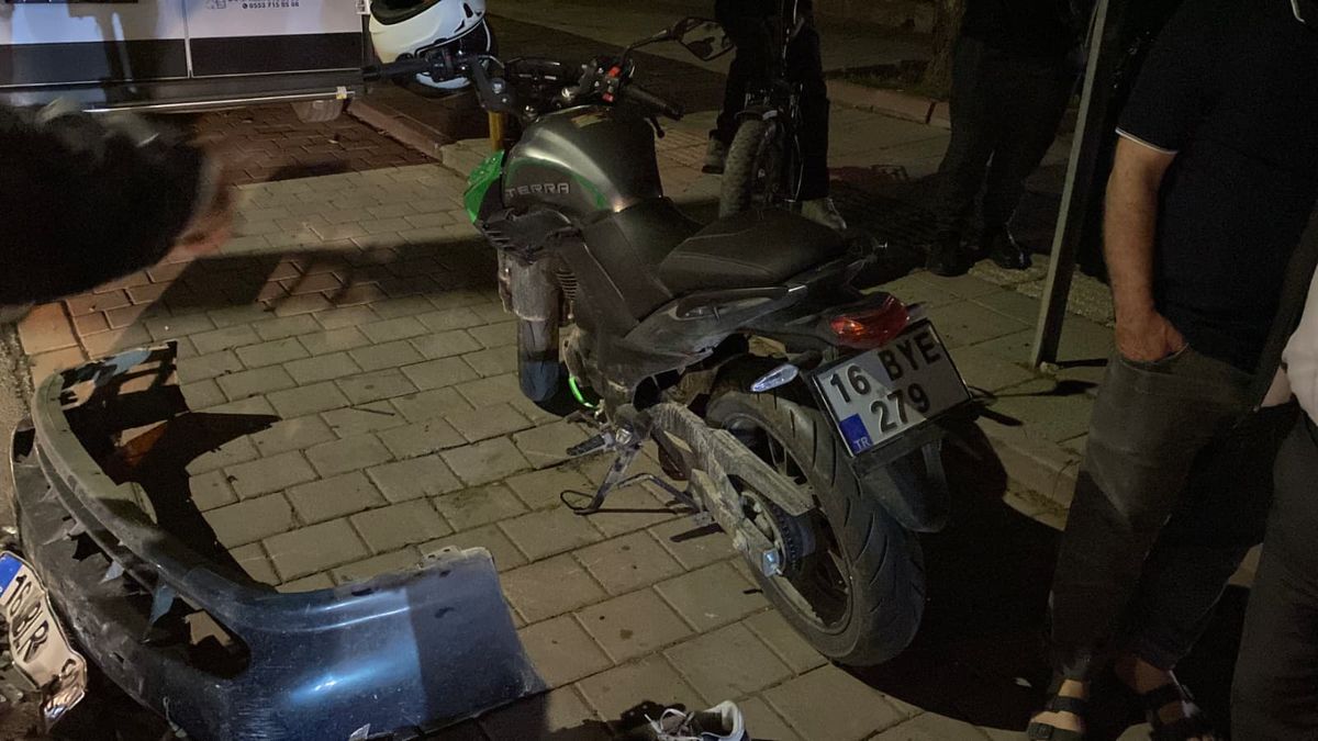 İnegöl’de Motosiklet Kazası: Sürücü Alkollü ve Kaçtı