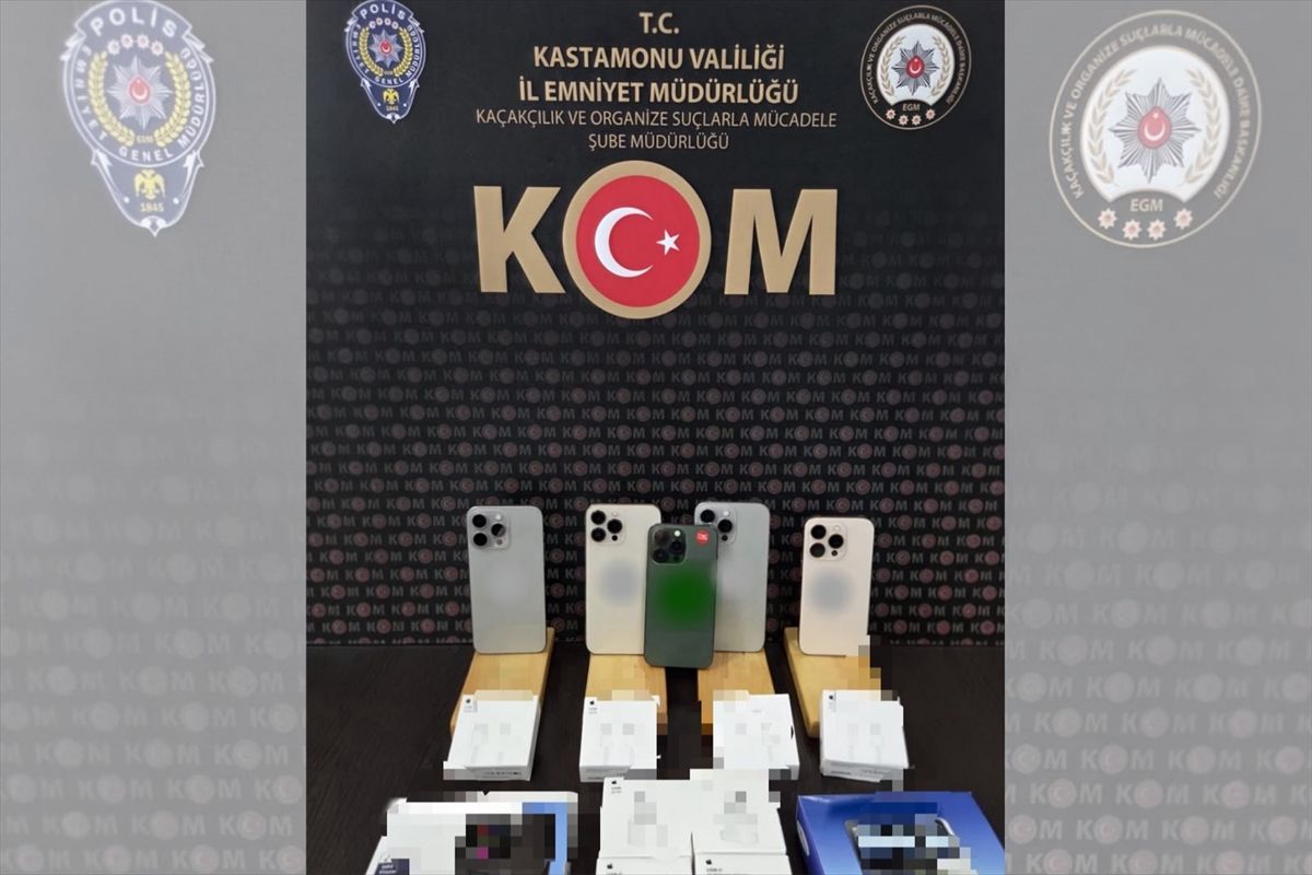 Kastamonu’da Kaçak Cep Telefonu Operasyonu