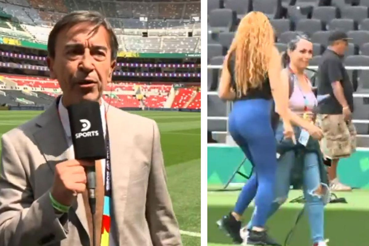 Shakira’yı görünce kendini tutamadı! Canlı yayını bırakıp yanına koştu