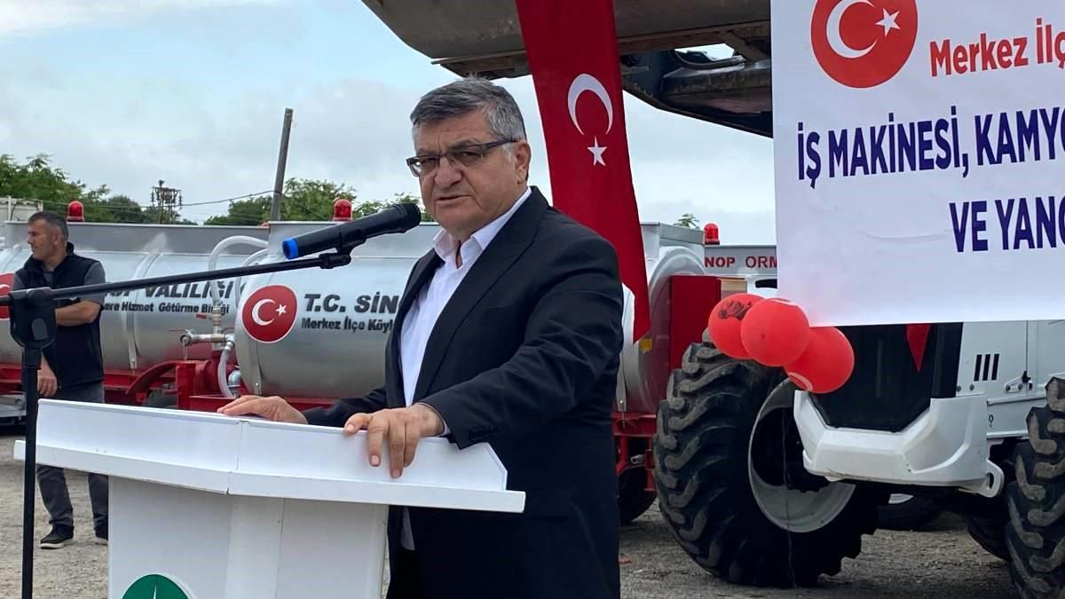Sinop’ta Yeni Hizmet Araçları Teslim Töreni