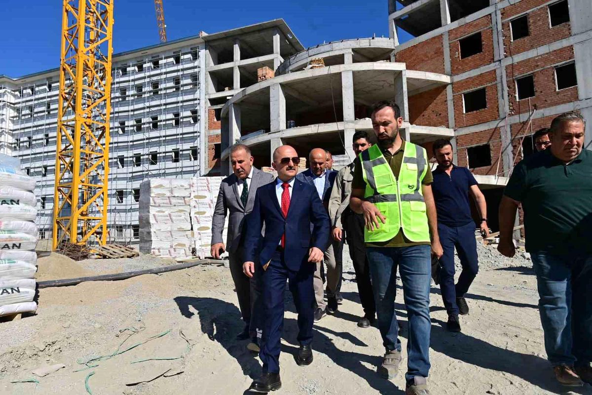 Söke’de KYK Erkek Yurdu İnşaatı İncelendi