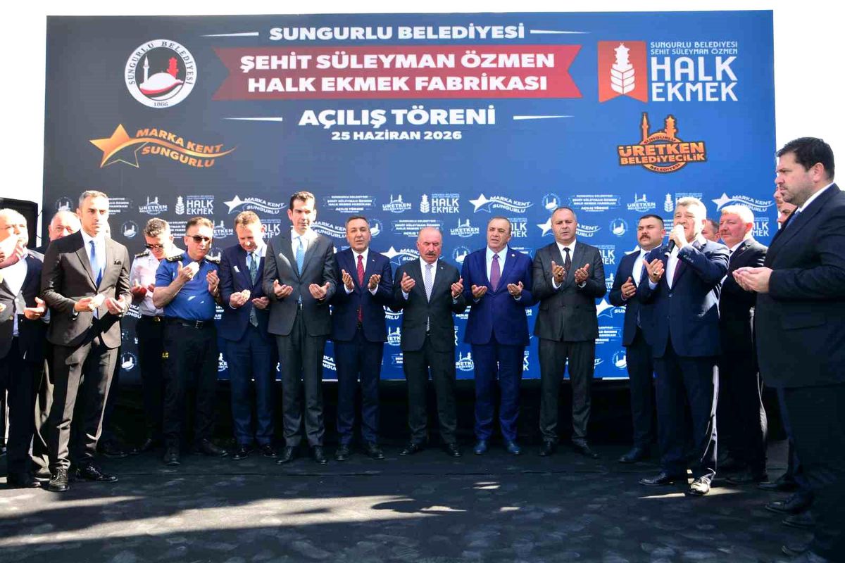 Sungurlu’da Halk Ekmek Fabrikası Hizmete Açıldı