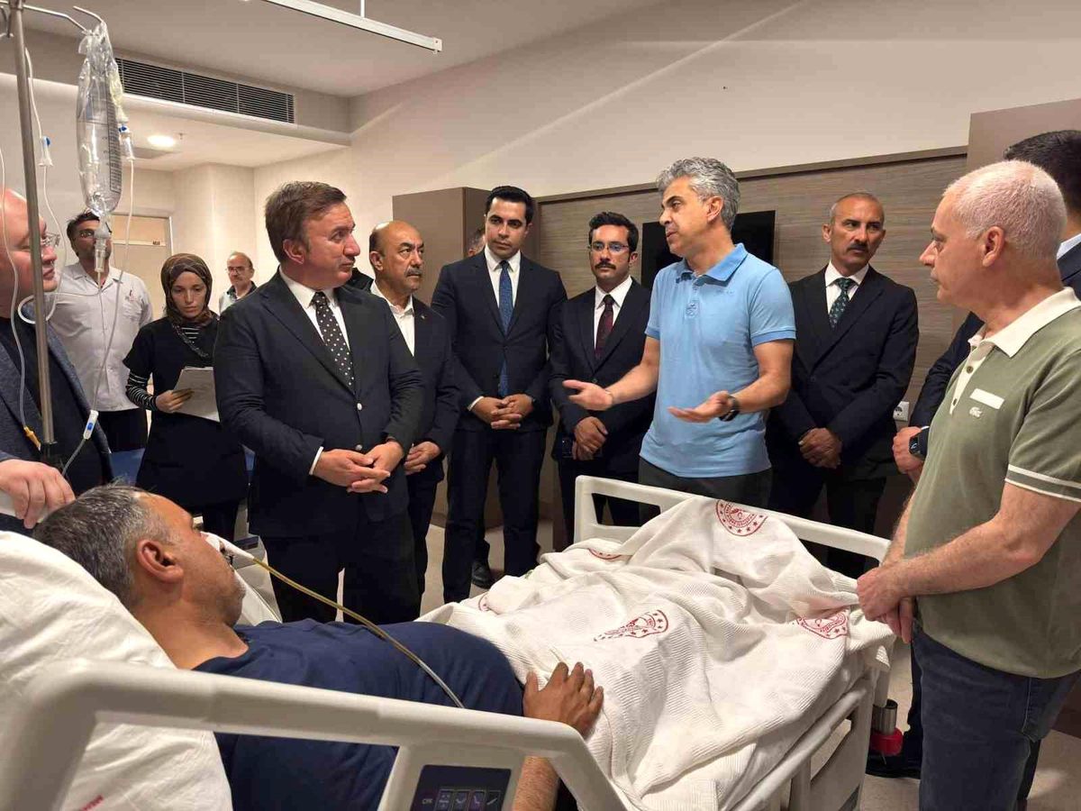 Vali Aydoğdu, Başkan Elçi’nin sağlık durumu hakkında bilgi aldı