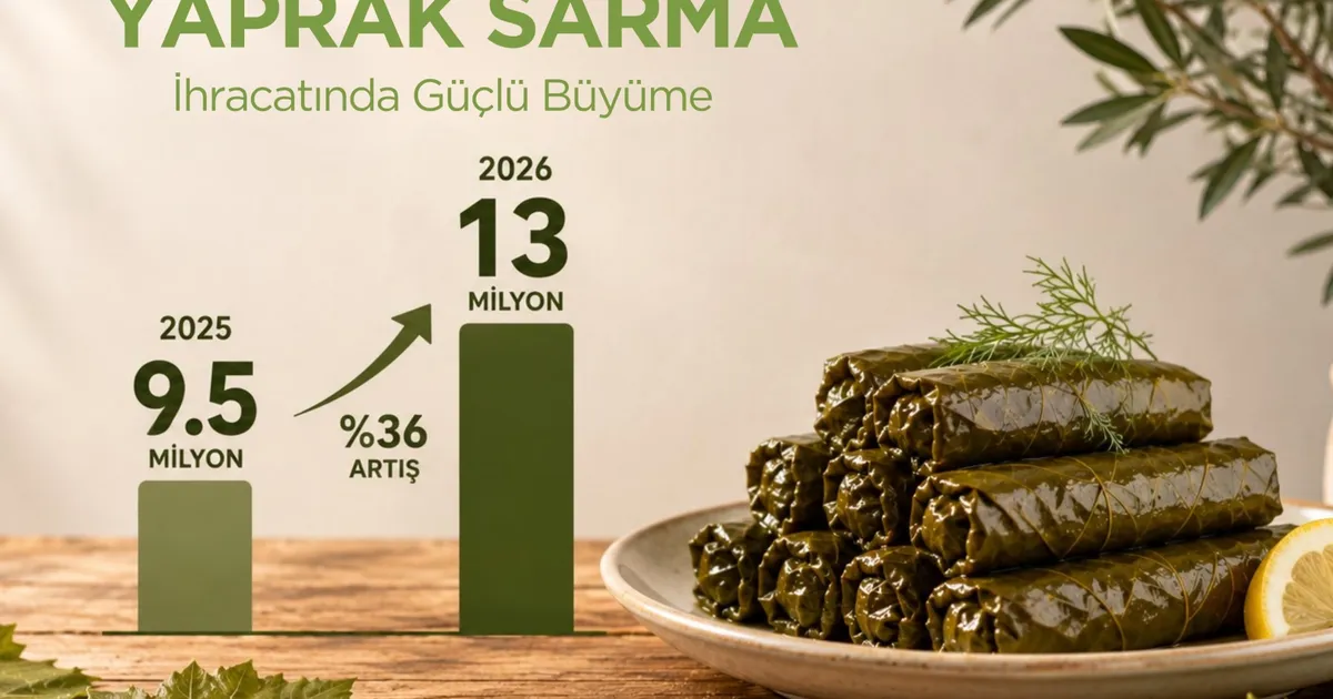 Yaprak Sarma İhracatında Aslan Payı Ege Bölgesi’nin